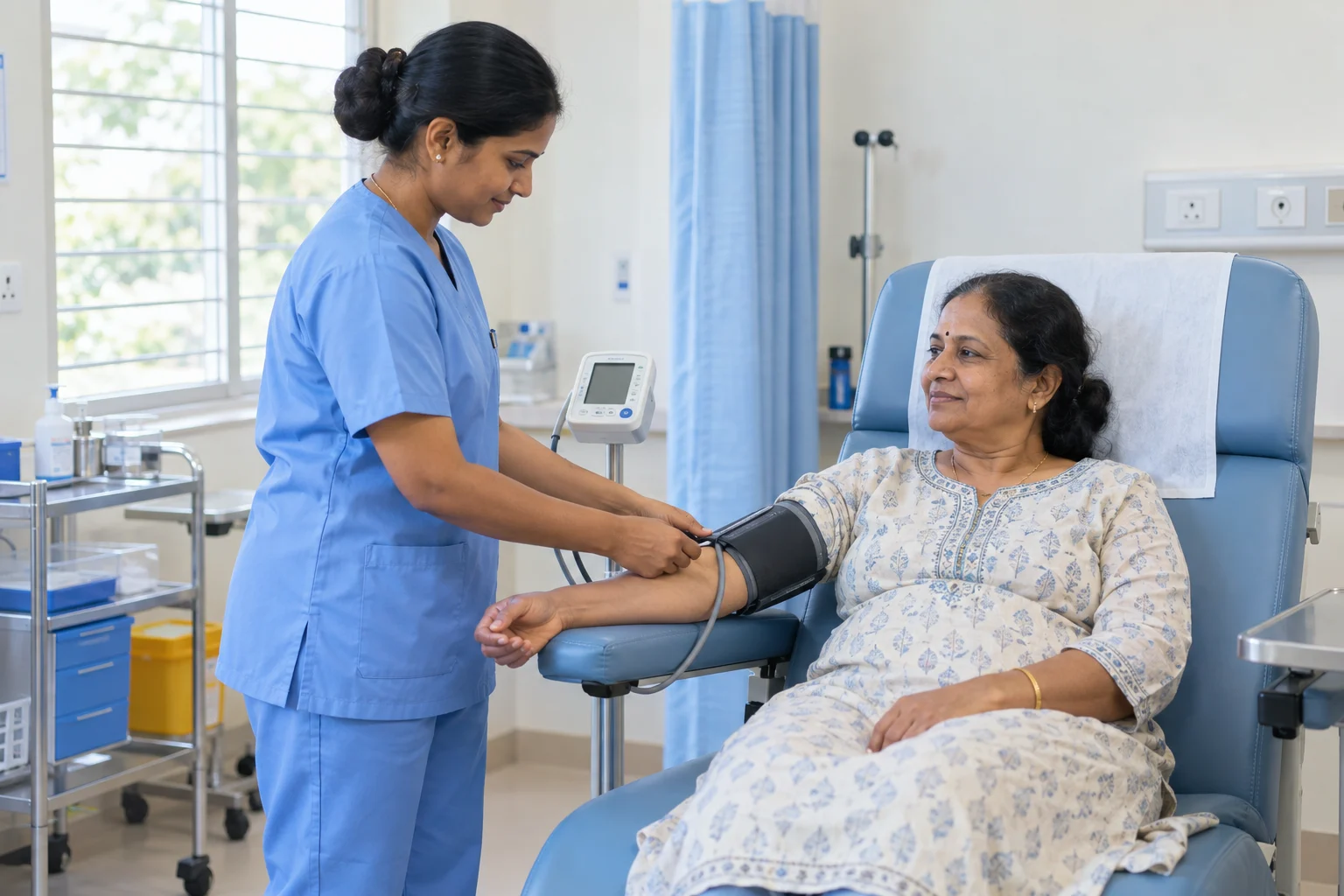 Day Care service with Indian healthcare professionals — illustrative image