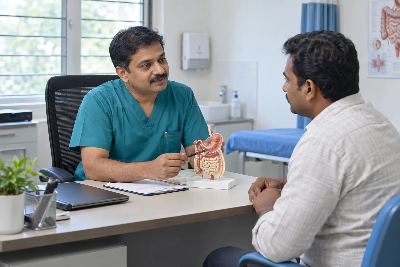General Surgeon service with Indian healthcare professionals — illustrative image